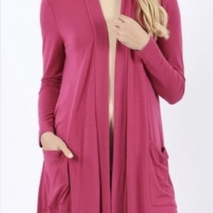 Slouchy Pocket Open Cardigan